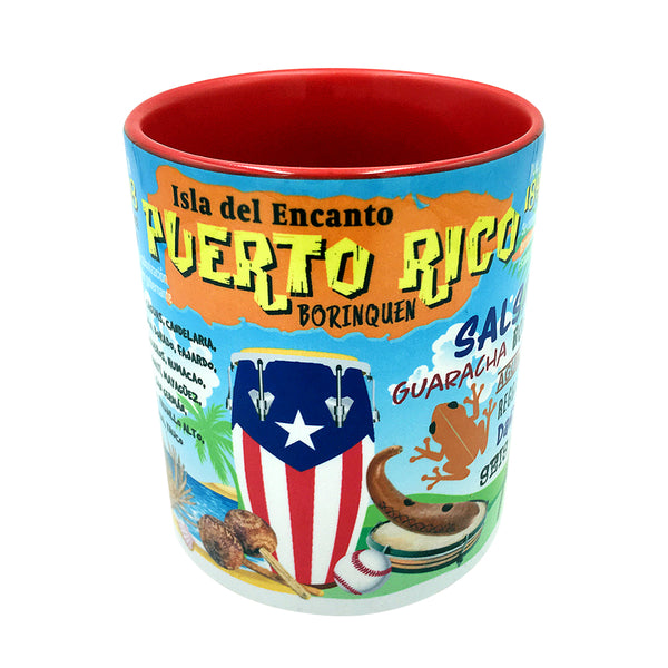 Puerto Rico, Isla del Encanto, Borinquen Souvenir Gift Mug - gio-gifts