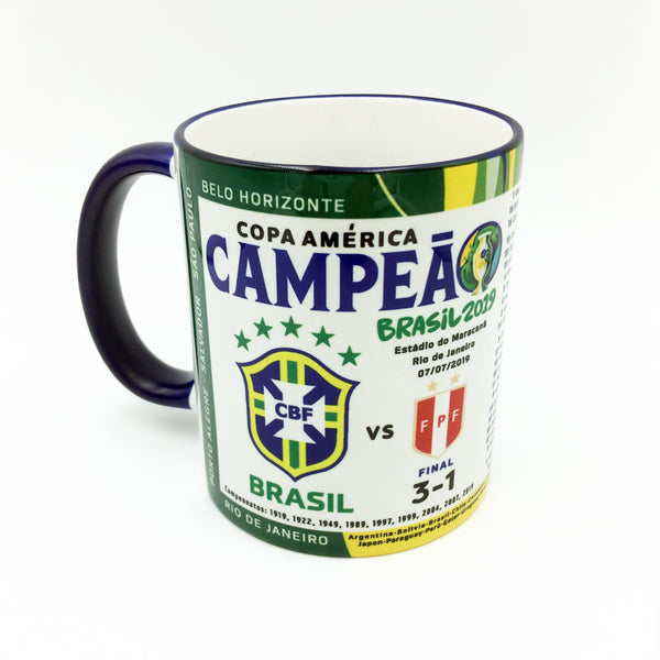 Brasil Campeão Champion Copa America Brasil 2019 Collectible Mug - gio-gifts