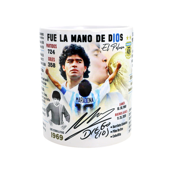 Diego Maradona Autographed Mug