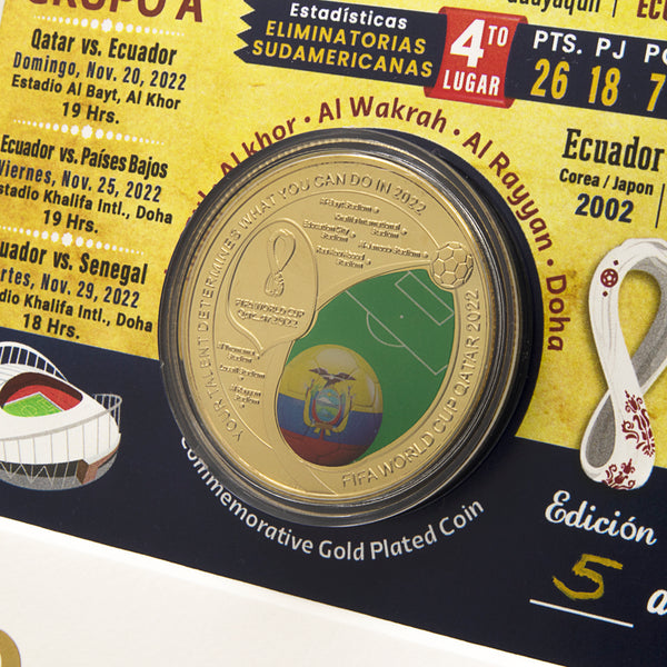 Ecuador Framed Soccer Coin Collage