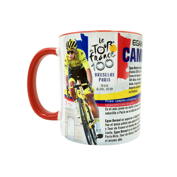 Egan Bernal COLOMBIA 2019 Tour de France Champion Sports Collectible Mug 11 Oz. - gio-gifts